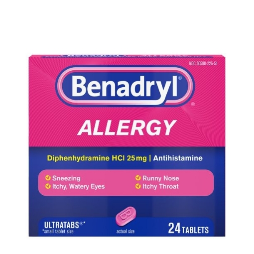 Picture of Thuốc chống dị ứng benadryl allergy ultratabs, 24 viên