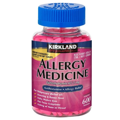 Picture of Kirkland signature allergy medicine 25 mg