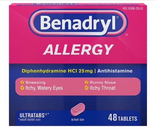 Picture of Thuốc chống dị ứng benadryl allergy ultratabs, 48 viên