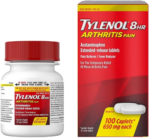 Picture of Thuốc giảm đau khớp 8 giờ tylenol 8 hour arthritis pain 650 mg, 100 viên