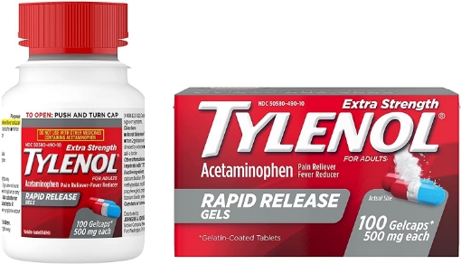 Picture of Thuốc giảm đau và hạ sốt tylenol extra strength acetaminophen, rapid release gels, 100 viên