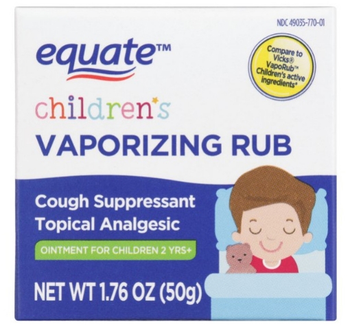 Picture of Thuốc mỡ xoa bóp giảm đau dành cho trẻ em equate children's vaporizing rub ointment