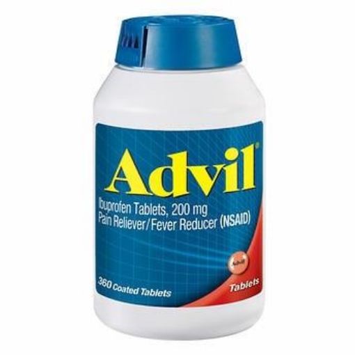 Picture of Thuốc giảm đau hạ sốt advil ibuprofen 200 mg, pain reliever / fever reducer