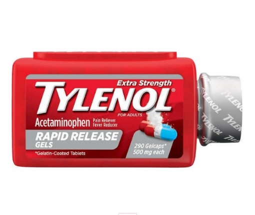Picture of Thuốc giảm đau và hạ sốt tylenol extra strength acetaminophen, rapid release gels, 290 viên