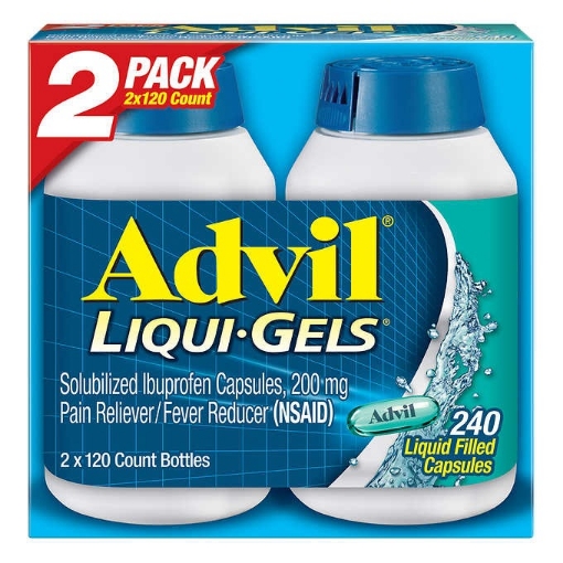 Picture of Thuốc giảm đau hạ sốt advil liqui-gels ibuprofen 200 mg. pain reliever / fever reducer