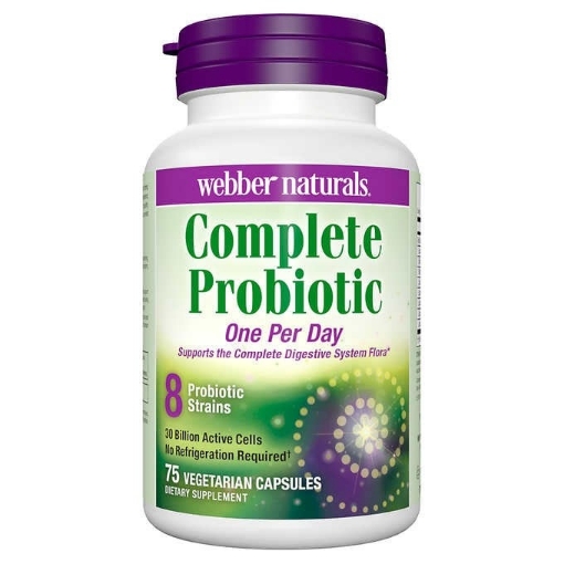 Picture of Viên uống bổ sung probiotic hàng ngày webber naturals complete probiotic, 75 viên