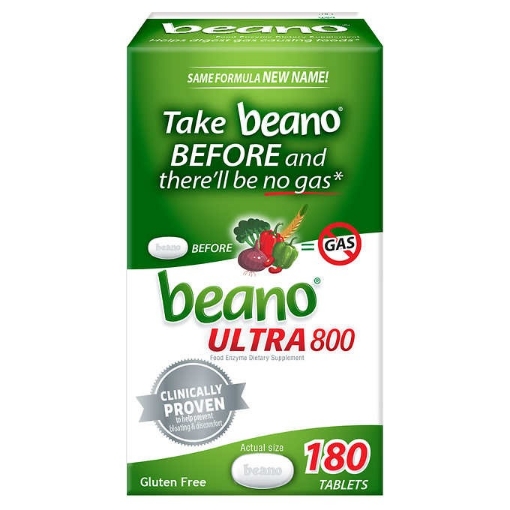 Picture of Viên uống bổ sung enzyme cho chế độ ăn uống beano ultra 800 food enzyme dietary supplement, 180 viên