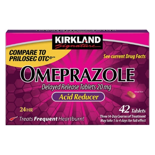 Picture of Viên uống giảm axit dạ dày, ợ nóng kirkland signature omeprazole 20 mg