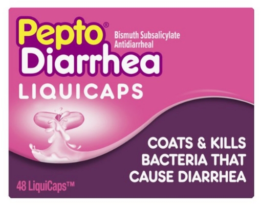 Picture of Thuốc trị tiêu chảy pepto bismol anti diarrhea fast relief liquicaps, 48 viên