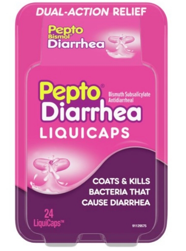 Picture of Thuốc trị tiêu chảy pepto bismol anti diarrhea fast relief liquicaps, 24 viên