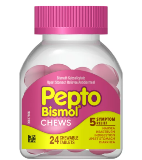 Picture of Viên nhai pepto bismol, hỗ trợ tiêu hóa nhanh và hiệu quả khỏi buồn nôn - pepto bismol chews, fast and effective digestive relief - 24 chewable tablets