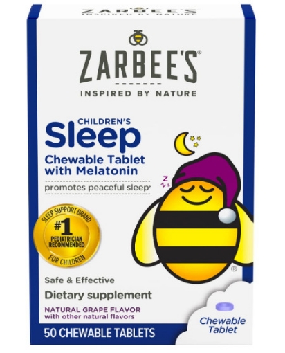 Picture of Viên nhai ngủ ngon dành cho trẻ em zarbee's kids melatonin chewable sleep supplement