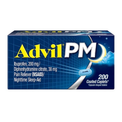 Picture of Thuốc giảm đau, hỗ trợ giấc ngủ ban đêm advil pm pain reliever/ nighttime sleep aid