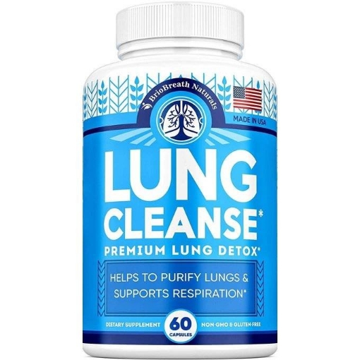Picture of Viên uống hỗ trợ sức khỏe phổi, đường hô hấp briobreath naturals lung cleanse premium lung detox
