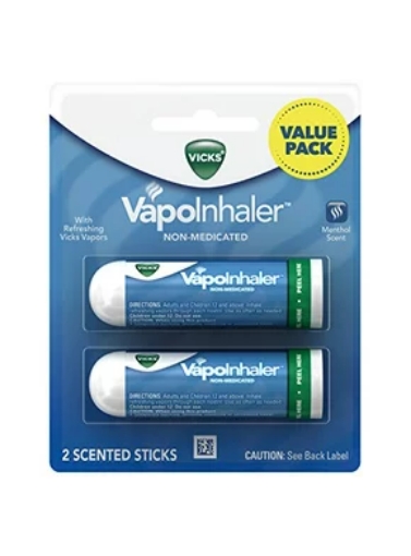 Picture of Ống hít thông mũi vicks vapoinhaler non-medicated with refreshing vicks vapors - menthol scent ( 2 scented stick )
