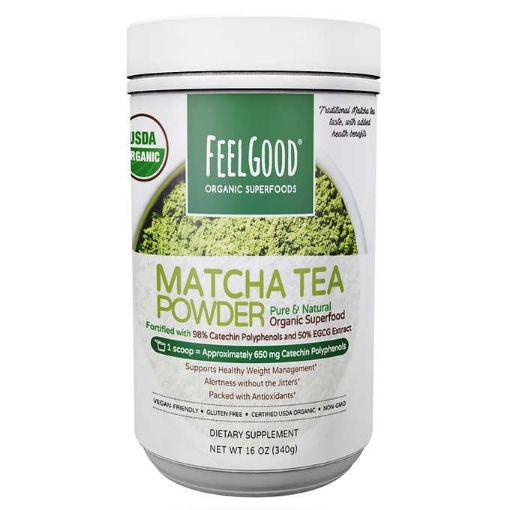 Picture of Bột trà xanh hữu cơ Feel Good USDA Organic Fortified Matcha Tea Powder