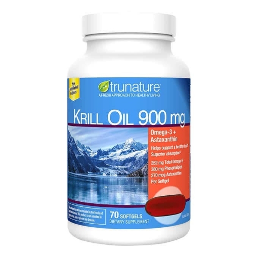 Picture of Viên uống dầu nhuyễn thể (dầu tôm) Trunature Extra Strength Krill Oil 900mg