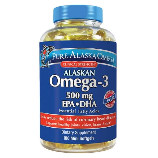 Picture of Viên uống dầu cá Pure Alaskan Omega-3 500 mg EPA + DHA, 180 viên