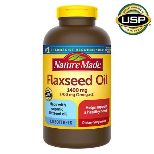Picture of Viên uống dầu Hạt Lanh Nature Made Flaxseed Oil 1400 mg, 300 viên