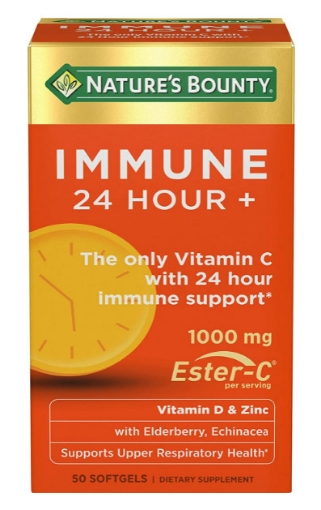 Picture of Viên uống hỗ trợ miễn dịch 24 giờ Nature's Bounty Immune 24 Hour+ với 1000 mg Ester-C, 50 viên