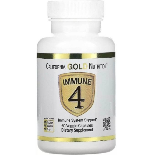 Picture of Viên uống hỗ trợ miễn dịch California Gold Nutrition Immune 4, Immune System Support, 60 viên