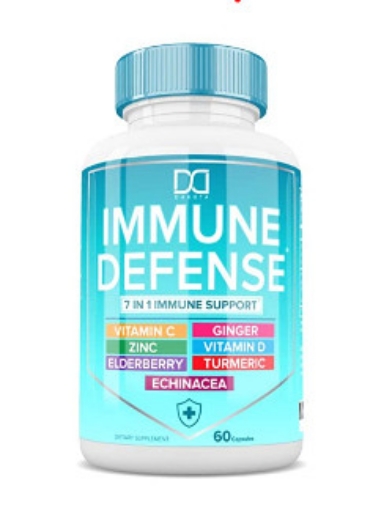 Picture of Viên uống hỗ trợ miễn dịch 7 trong 1 Dakota 7 in 1 Immune Support Booster Supplement with Elderberry
