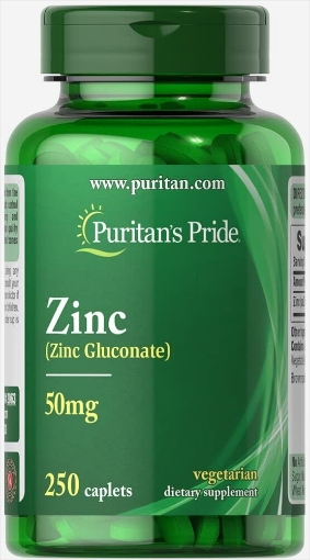 Picture of Viên uống bổ sung kẽm, tăng cường hệ miễn dịch Puritan's Pride Zinc 50 Mg to Support Immune Health