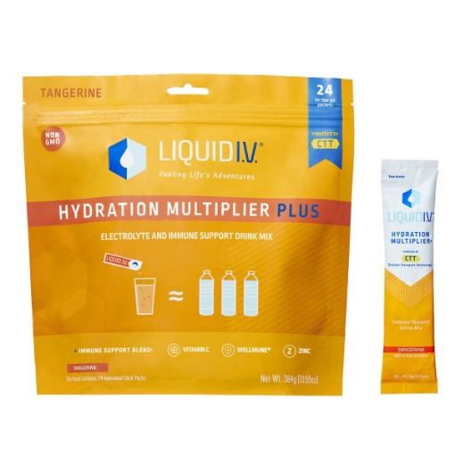 Picture of Bột điện giải hương quýt Liquid I.V. Hydration Multiplier Plus Immune Support, Tangerine