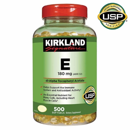 Picture of Viên uống bổ sung Vitamin E Kirkland Signature Vitamin E 180 mg, 500 viên
