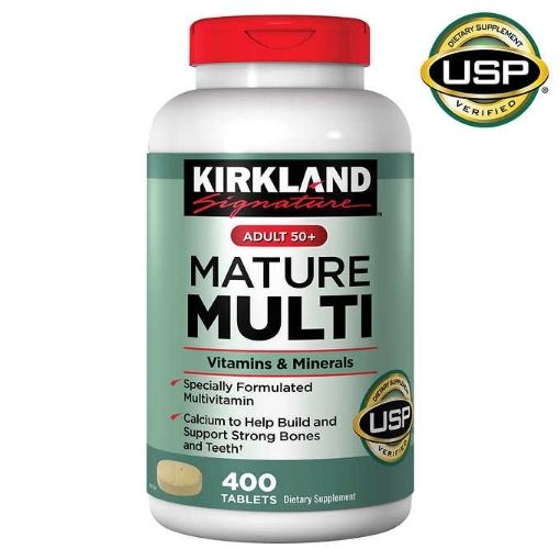 Picture of Viên uống bổ sung vitamin & khoáng chất Kirkland Signature Adult 50+ Mature Multi Vitamins & Minerals dành cho người lớn trên 50 tuổi, 400 viên
