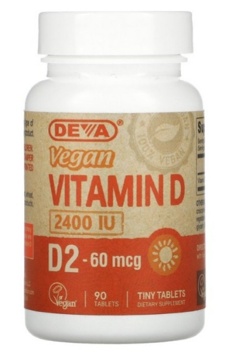 Picture of Viên uống bổ sung Vitamin D thuần chay Deva Vegan Vitamin D - 2400 IU - 2400IU