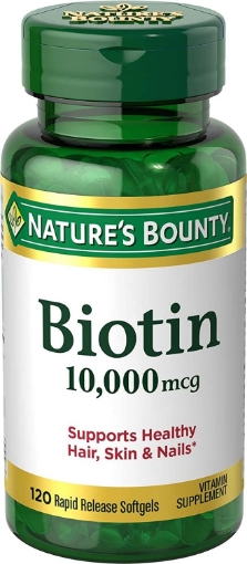 Picture of Viên uống đẹp da, tóc và móng Nature's Bounty Biotin 10,000 mcg, 120 viên nang mềm