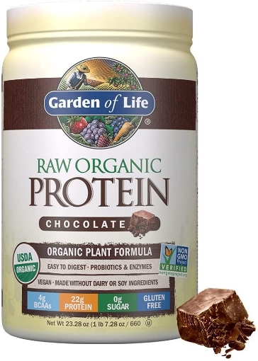 Picture of Bột protein hữu cơ thô hương sô-cô-la Garden of Life Organic Protein Powder, Chocolate