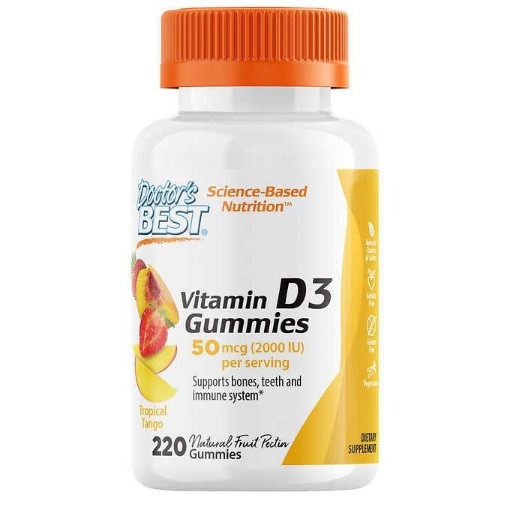 Picture of Kẹo dẻo bổ sung Vitamin D3 Doctor's Best Vitamin D3 Gummies 50 mcg