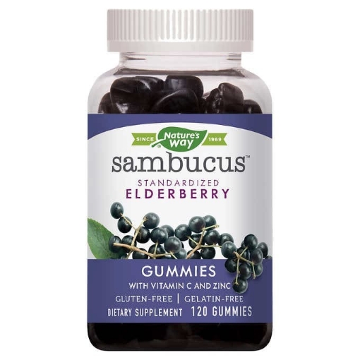 Picture of Kẹo dẻo bổ sung Vitamin C và Kẽm Nature's Way Sambucus Elderberry with Vitamin C and Zinc