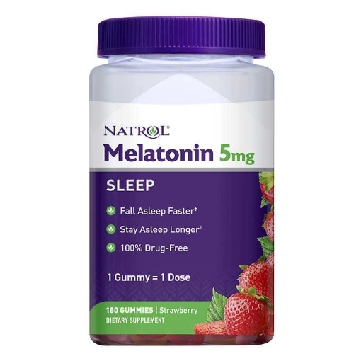Picture of Kẹo dẻo ngủ ngon Natrol Melatonin 5 mg Gummies, 180 viên
