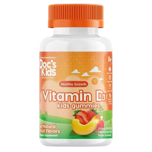 Picture of Kẹo dẻo bổ sung Vitamin D3 dành cho trẻ em Doc's Kids Vitamin D3 Kids Gummies 25 mcg