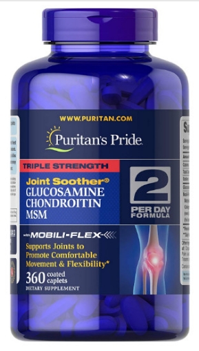 Picture of Viên uống hỗ trợ xương khớp Puritan's Pride Triple Strength Glucosamine, Chondroitin & MSM Joint Soother 360 viên