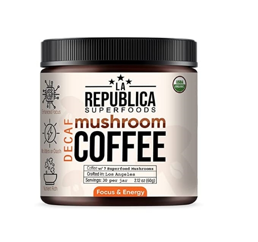 Picture of Cà phê nấm khử cafein hữu cơ la republica organic decaf mushroom coffee