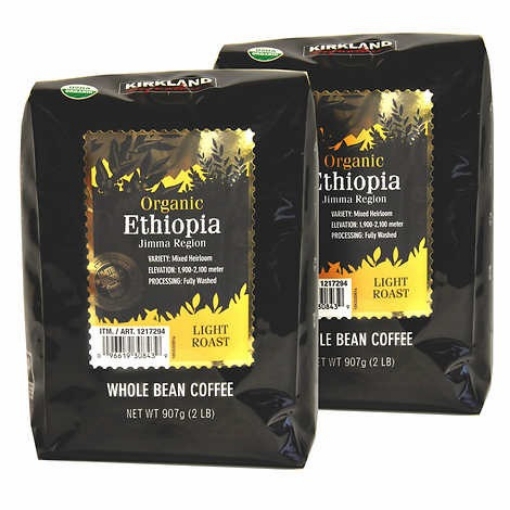 Picture of Cà phê nguyên hạt hữu cơ kirkland signature organic ethiopia whole bean coffee