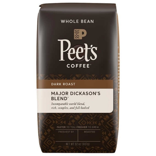 Picture of Cà phê rang đậm nguyên hạt peet's coffee major dickason's blend coffee, dark roast, whole bean