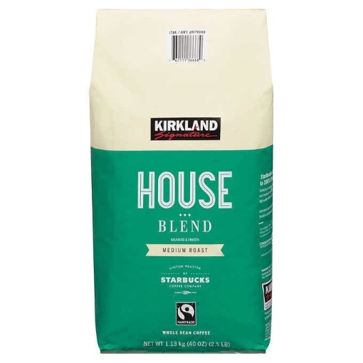 Picture of Cà phê rang xay kirkland signature house blend coffee, medium roast, whole bean