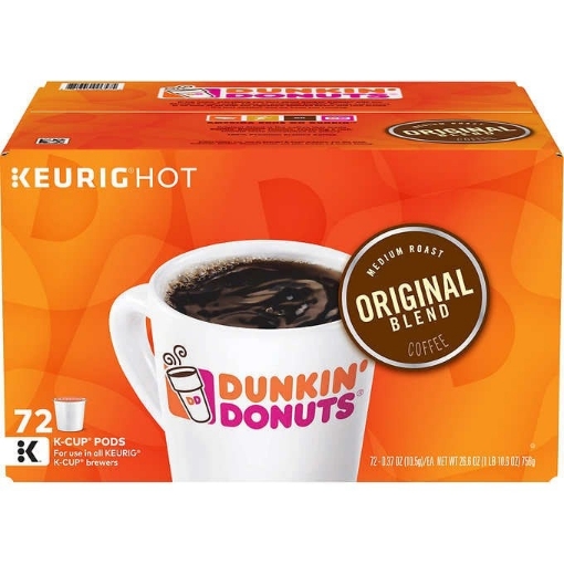 Picture of Cà phê hương vị đậm đà dạng cốc dunkin' donuts, original blend, medium roast, k-cup pods