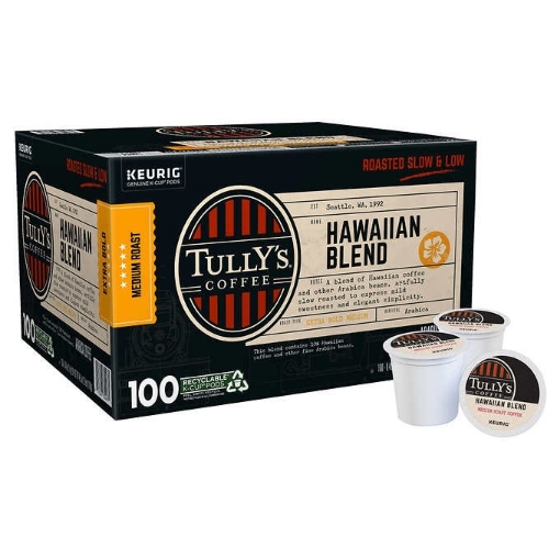 Picture of Cà phê rang chậm vị đậm đà dạng cốc tully's coffee hawaiian blend k-cúp packs