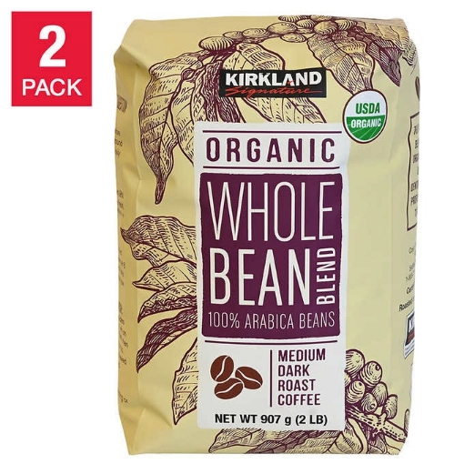 Picture of Cà phê nguyên hạt hữu cơ kirkland signature usda organic whole bean blend