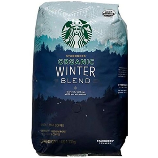 Picture of Cà phê nguyên hạt hữu cơ starbucks organic winter blend whole bean coffee