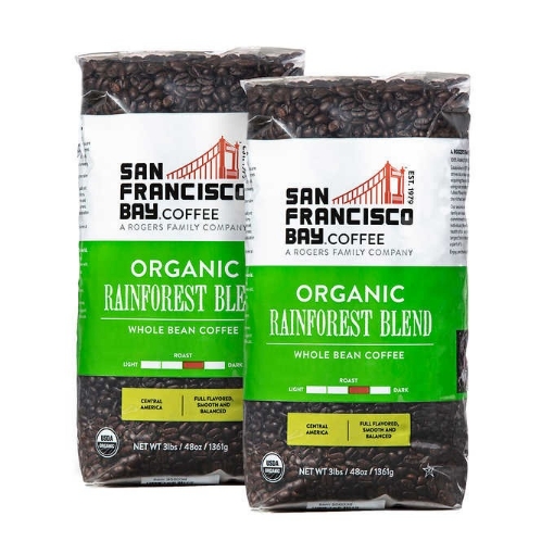 Picture of Cà phê rang vừa nguyên hạt hữu cơ san francisco bay organic rainforest blend whole bean coffee