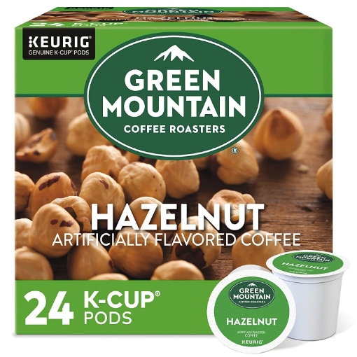 Picture of Cà phê hương vị hạt phỉ nướng dạng cốc green mountain coffee hazelnut flavored k-cup pod, 24 count