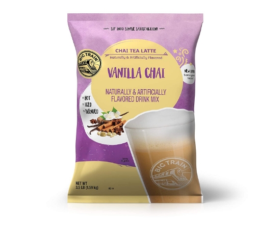 Picture of Hỗn hợp trà sữa chai vị vani chai big train vanilla chai tea drink mix, (1 pack)