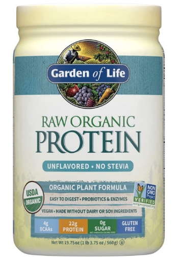 Picture of Bột protein hữu cơ thô không mùi garden of life organic protein powder, unflavored
